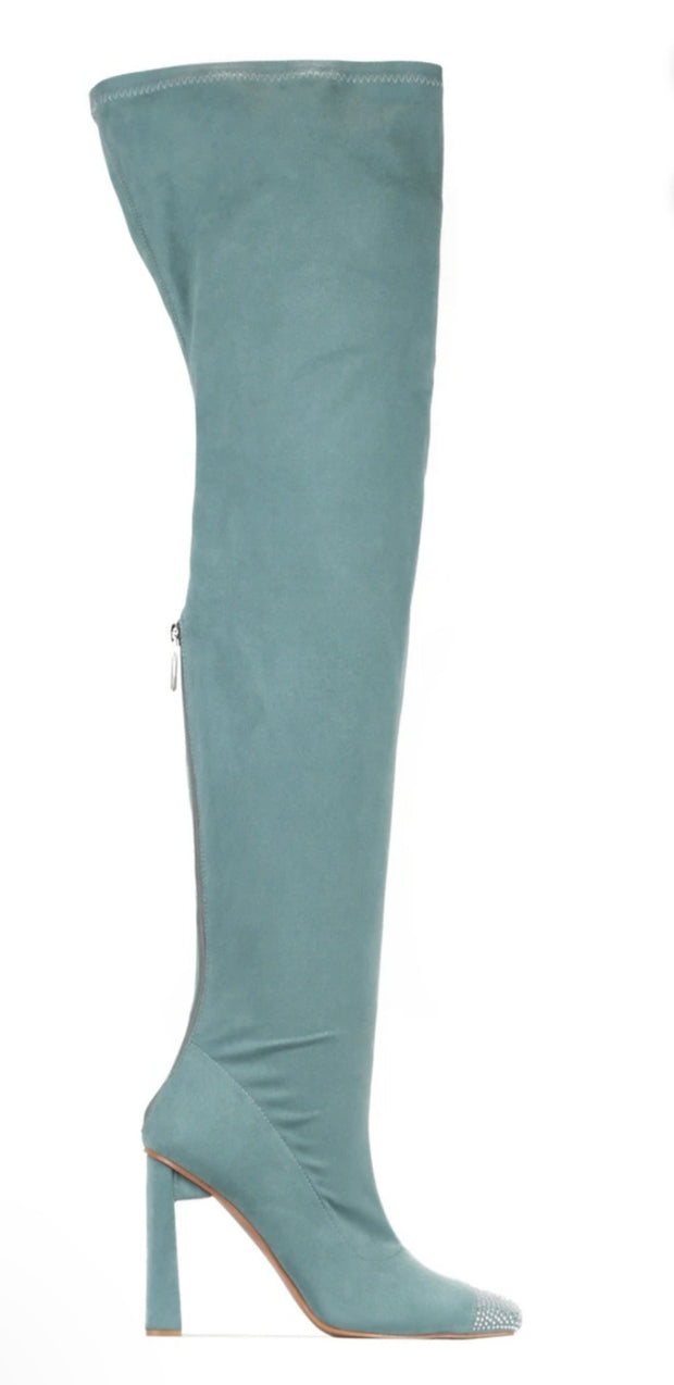 Mint Color Thigh Boot